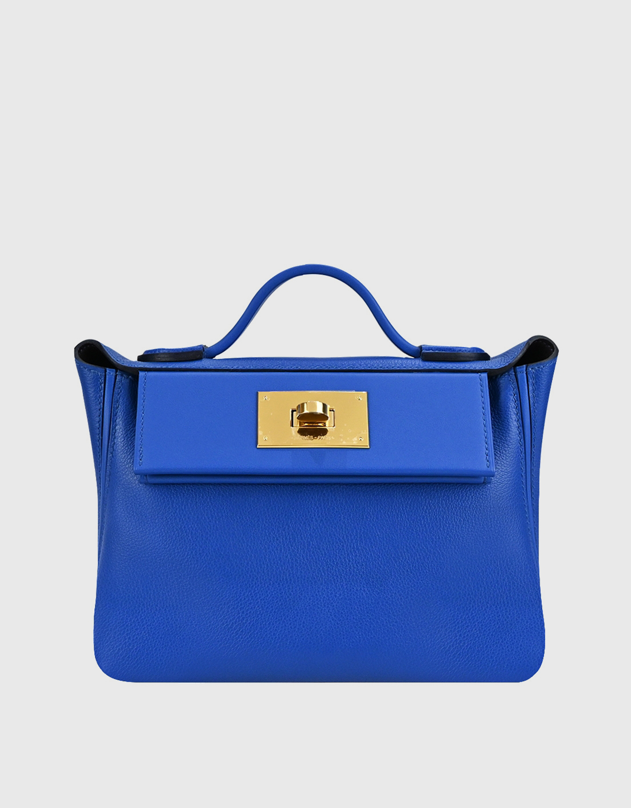 Hermès 24/24 21 Gold Evercolor and Swift Leather Gold Hardware Bag For Sale  at 1stDibs