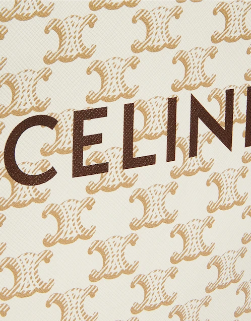 Celine, Bags, Celine Vertical Crossbody Tote In Celine Print Calfskin
