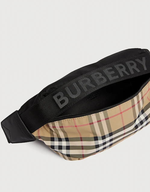 Authentic BURBERRY Logo Bum Bag Fanny Pack Belt Bag