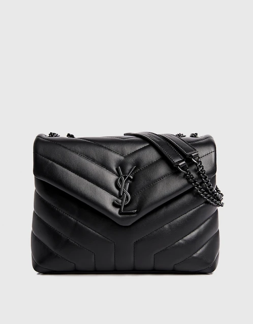 Saint Laurent - Mini Puffer Black Quilted Leather Shoulder Bag