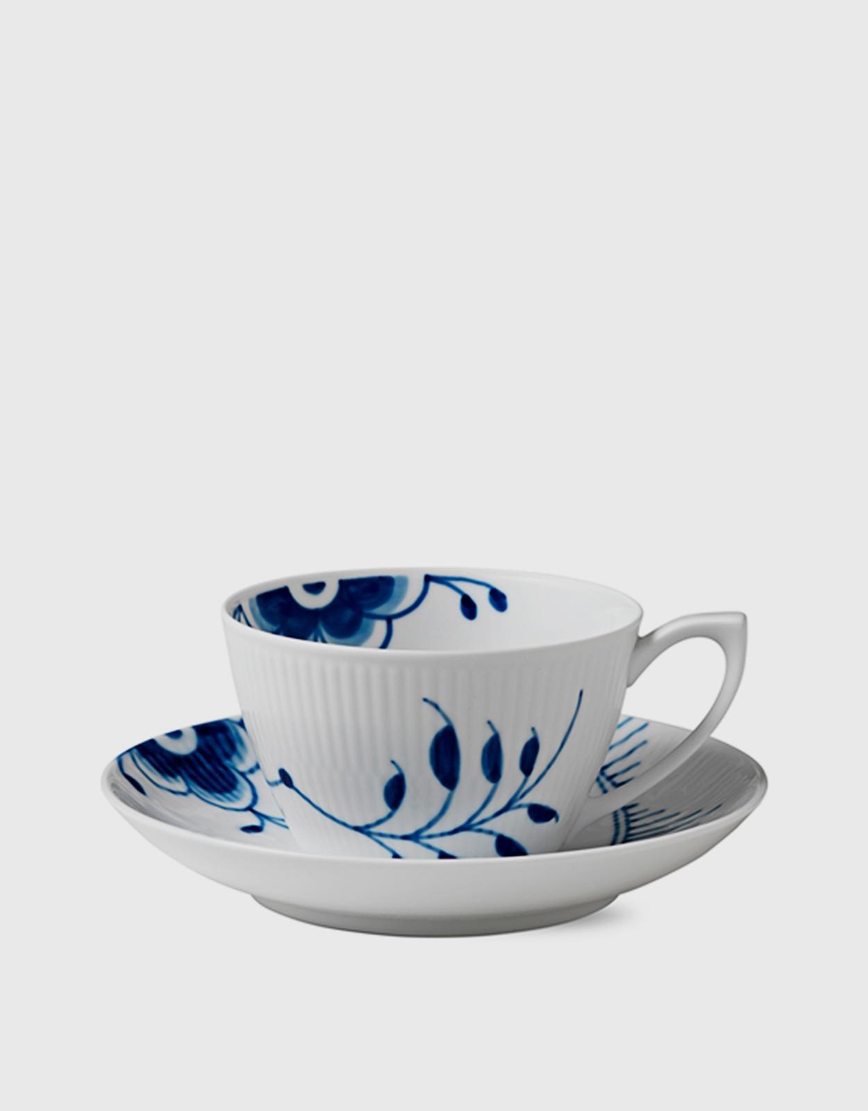Royal Copenhagen Blue Fluted Mega Teacup and Saucer Set 280ml (Home,Kitchen  and Dining,Cups and Mugs) IFCHIC.COM