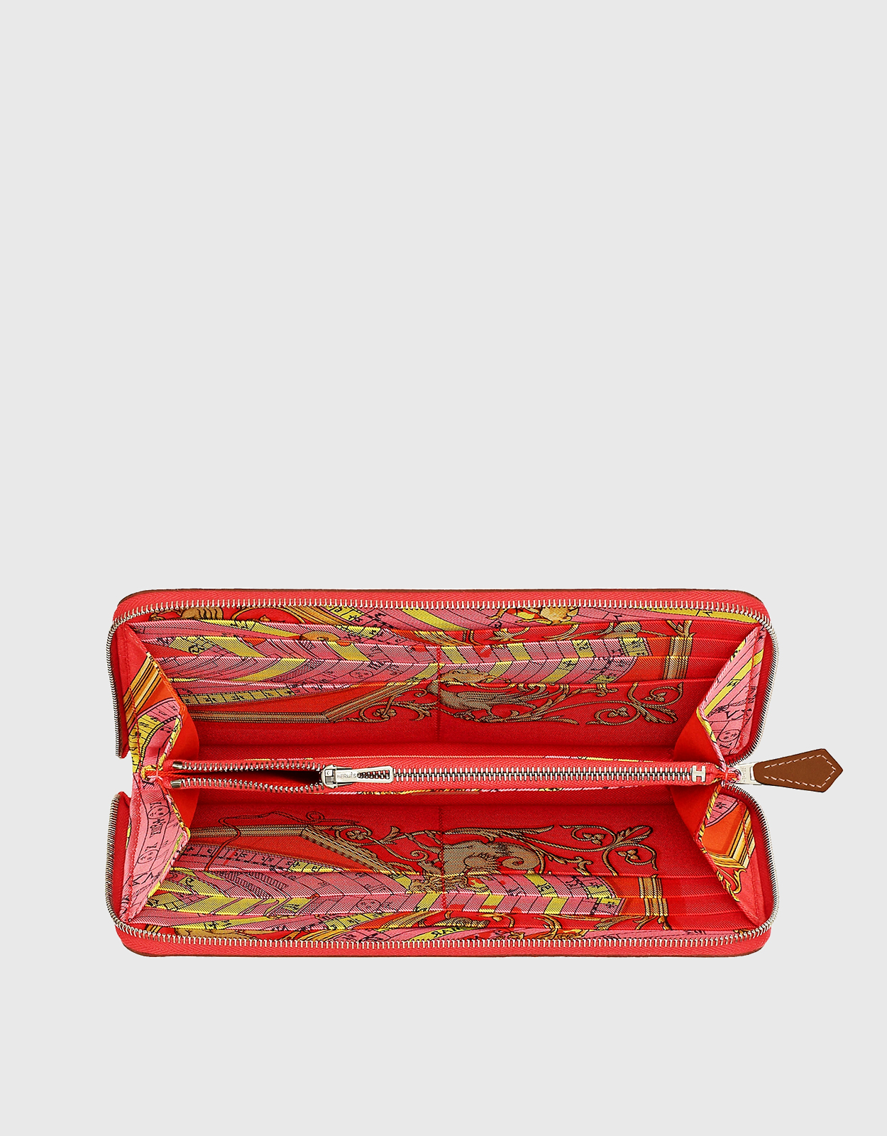 Hermes Rose Jaipur Epsom Leather Silk'in Long Wallet - Yoogi's Closet