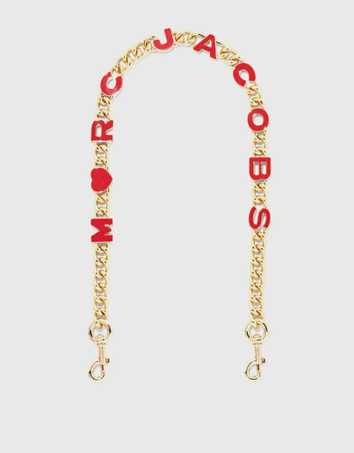 Marc Jacobs The Heart Charm Chain Shoulder Strap (Wallets and