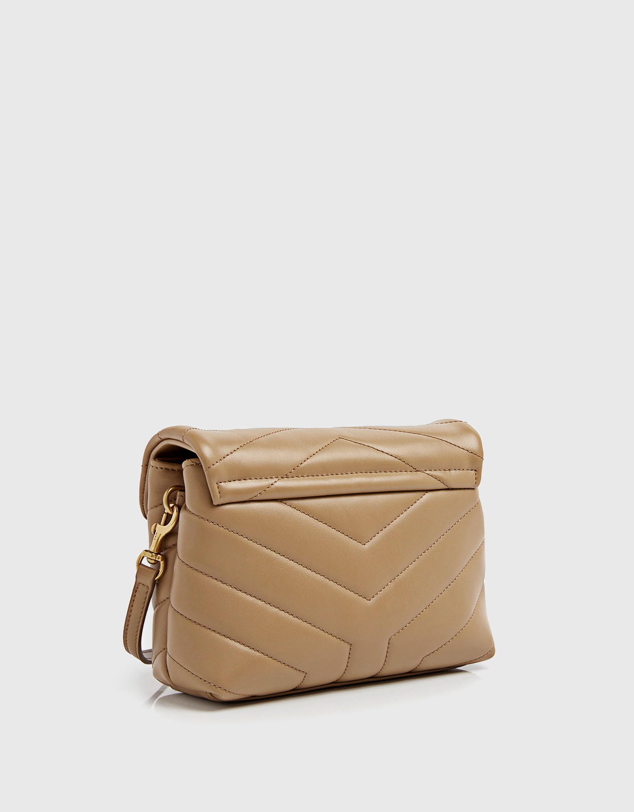 Loulou leather crossbody bag Saint Laurent Beige in Leather - 35520653
