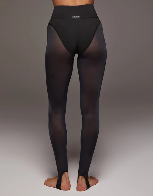Michi Ambient Stirrup Sheer Legging-Black (Activewear,Leggings