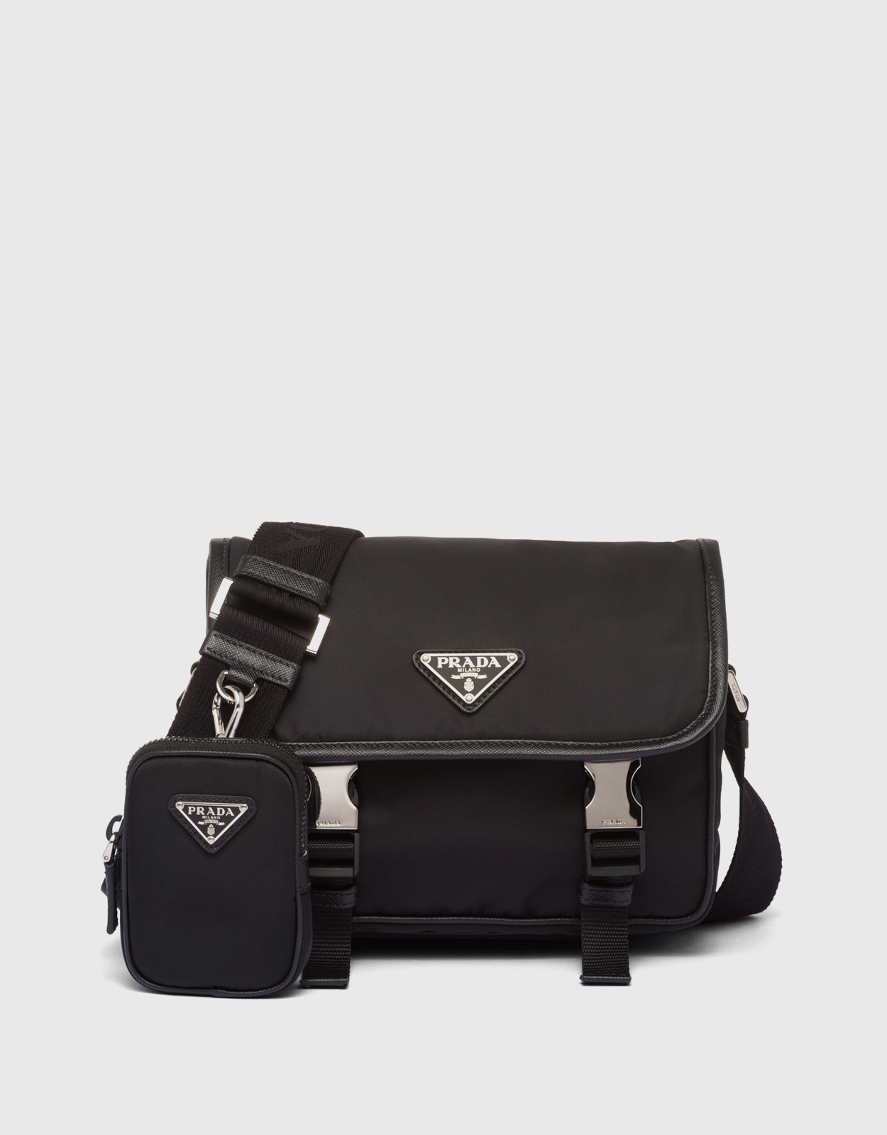 Prada Re-nylon And Saffiano Leather Shoulder Bag (Shoulder bags,Cross Body  Bags)