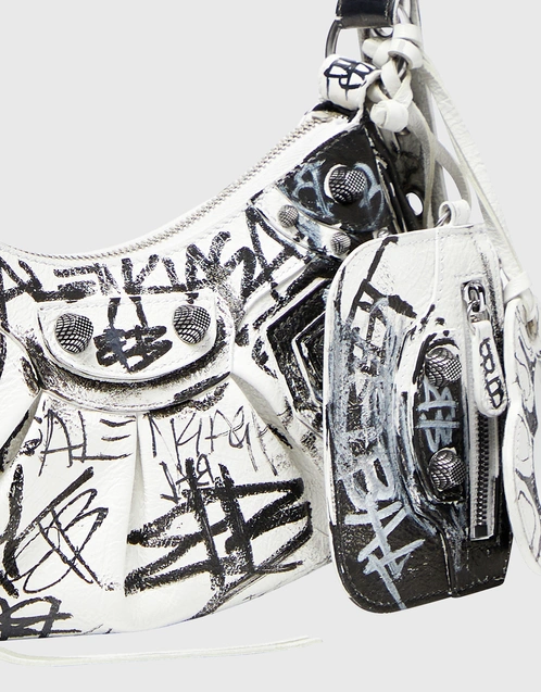 Balenciaga Neo Cagole XS Lambskin Graffiti Crossbody Bag (Shoulder bags,Cross  Body Bags)