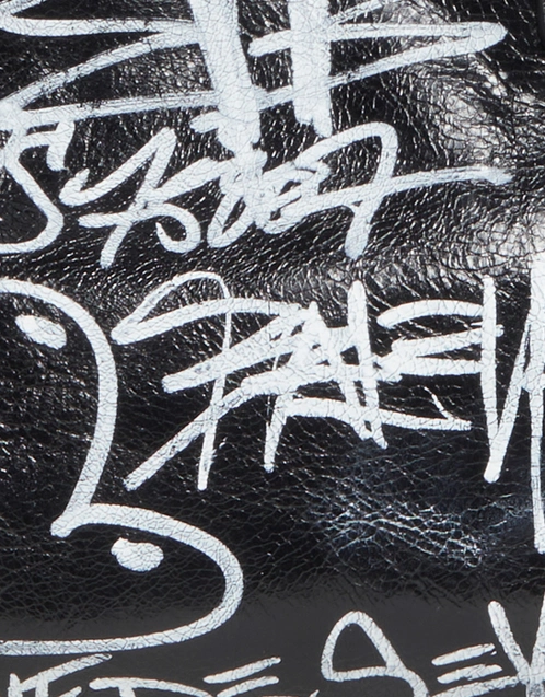Balenciaga Neo Cagole City Graffiti Lambskin Top-Handle Bag