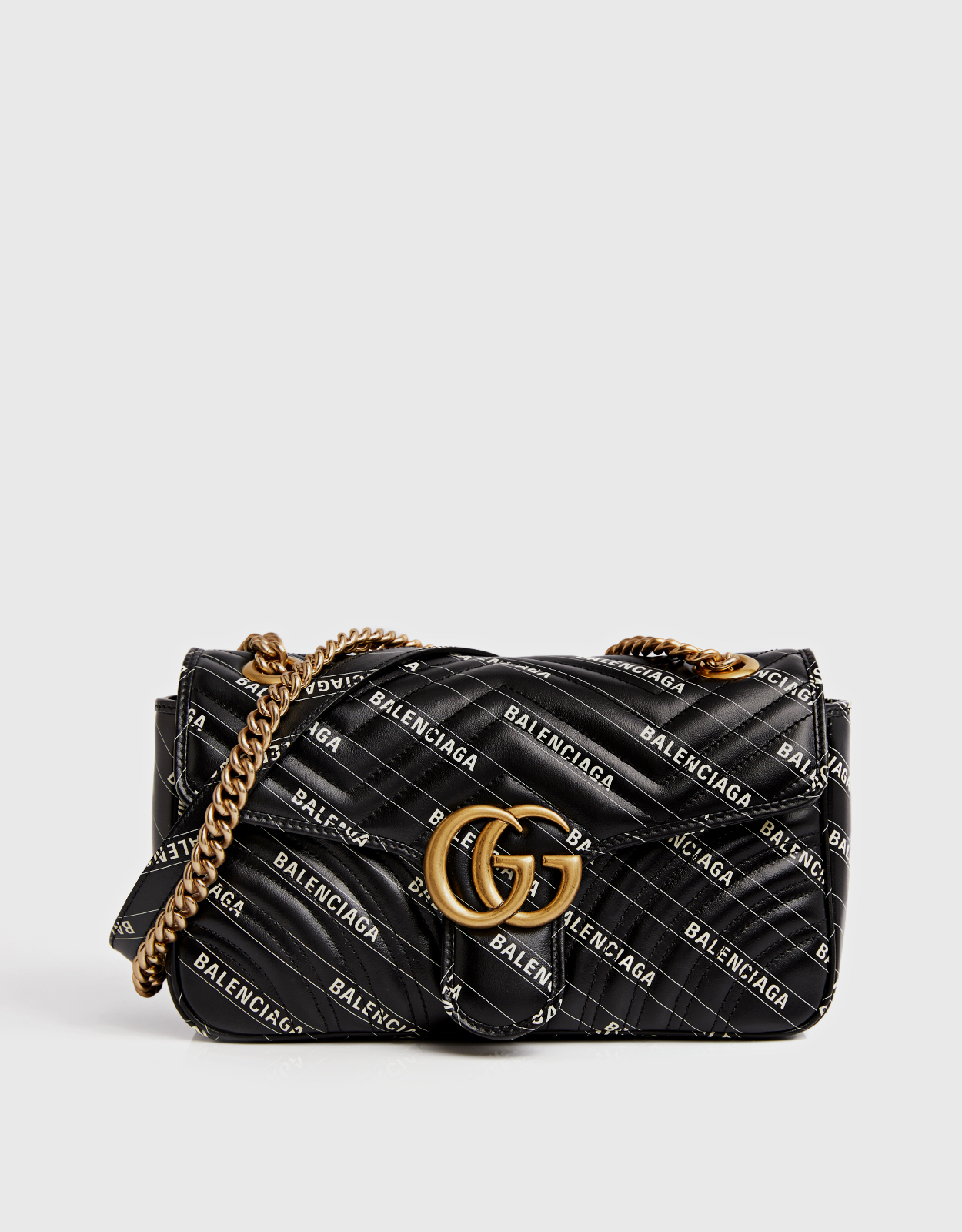 Gucci The Hacker Project GG Marmont Small CalfSkin Shoulder Bag (Shoulder  bags,Chain Strap) IFCHIC.COM