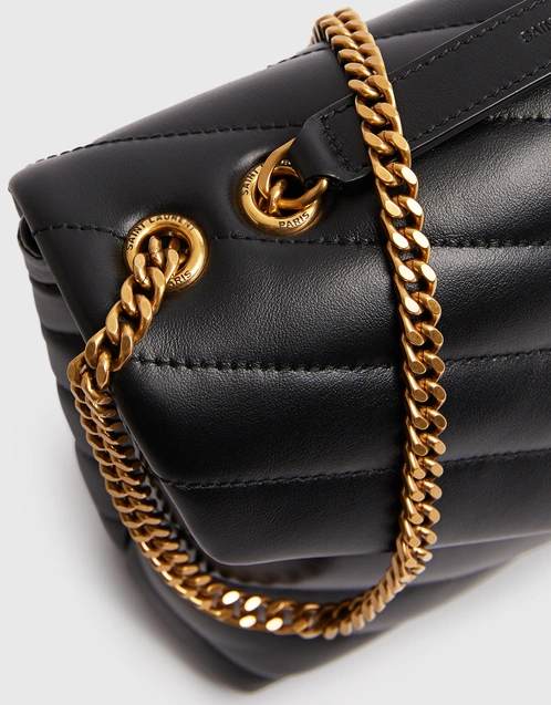 YSL LOULOU SMALL CHAIN BAG IN QUILTED LEATHER, Luxury, Bags