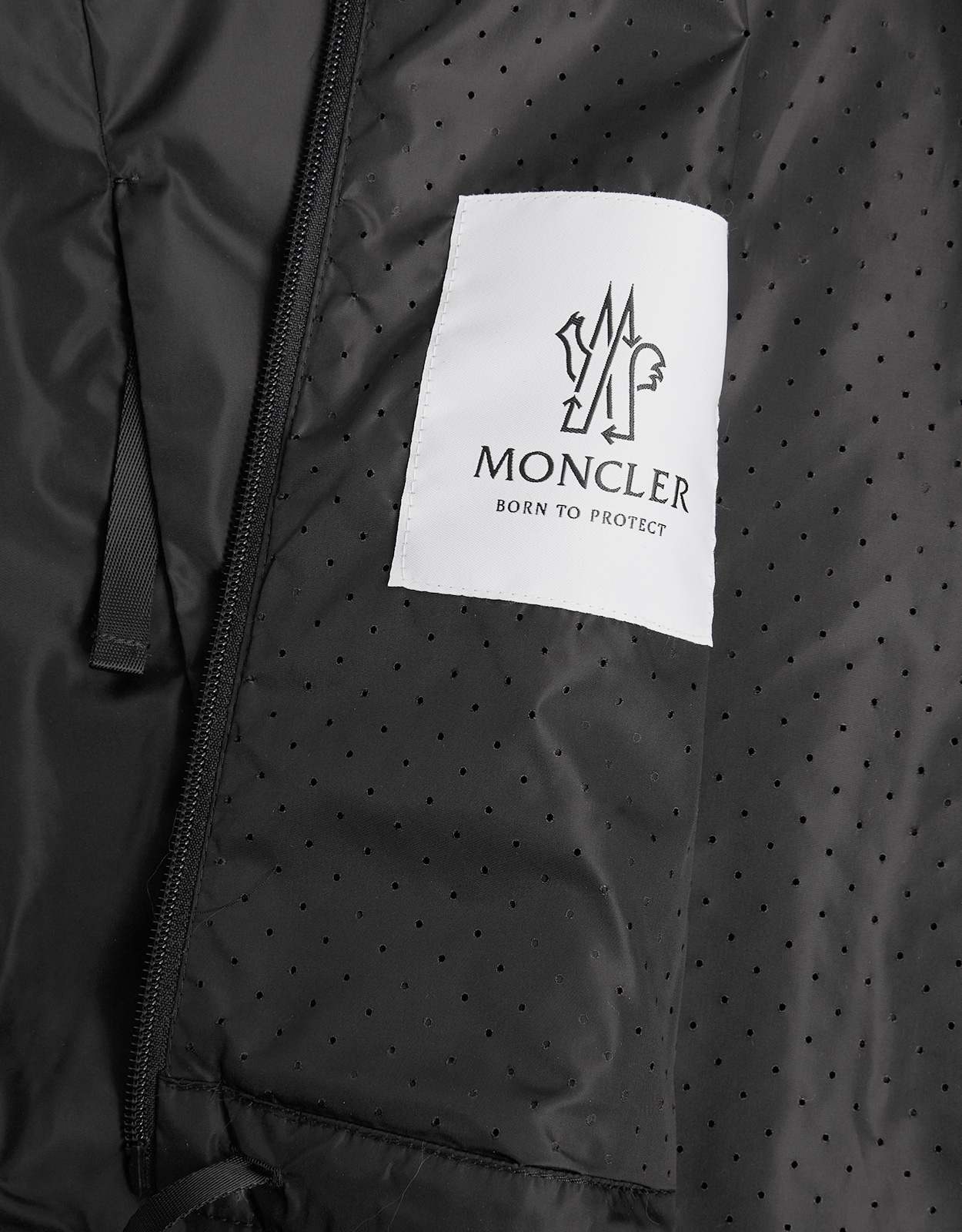 Moncler Patch Logo Zip Hoodie Light Grey at