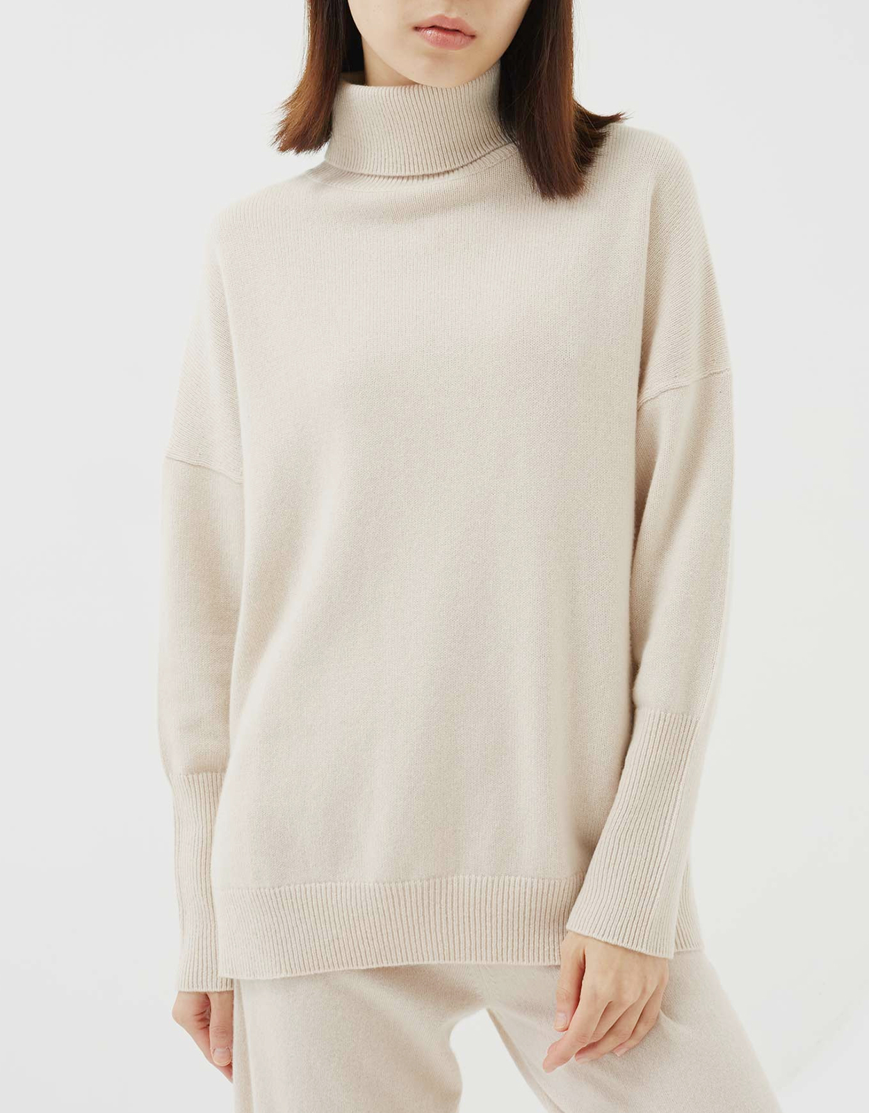 Chinti & Parker Contrast Rollneck Sweater