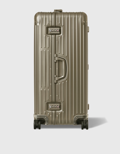 Original Trunk Plus Large Aluminum Suitcase, Titanium
