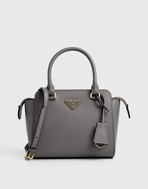 Prada Mini Saffiano Leather Top-Handle Bag