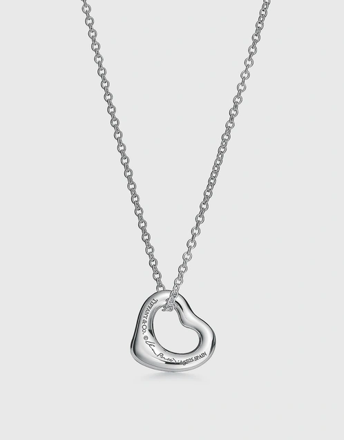 Elsa Peretti Open Heart Pendant in Sterling Silver