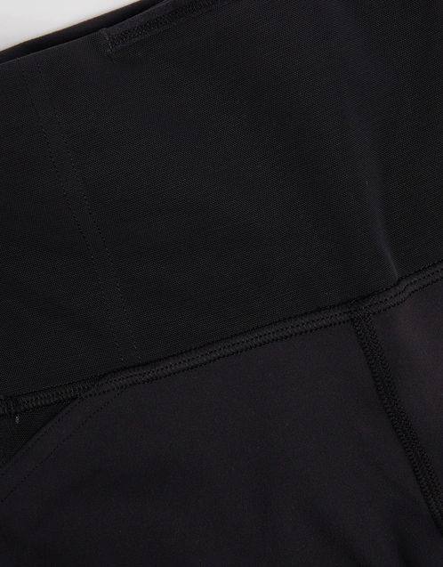 lululemon - Mesh Panel Black Leggings on Designer Wardrobe
