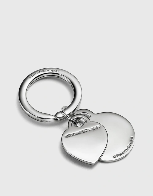 Tiffany & Co Silver Peretti Eternal Circle Key Ring Keychain Keyring