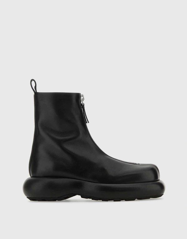 Jil Sander Calfskin Leather Ankle Boots