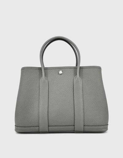 Hermès Garden Party 30 Negonda Leather Handbag-Gris Meyer Silver Hardware