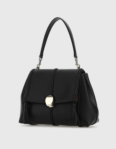 Penelope Calfskin Leather Shoulder Bag