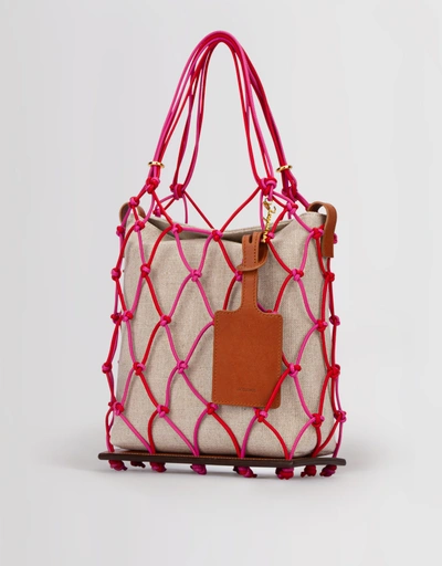 Interwoven-Design Tote Bag