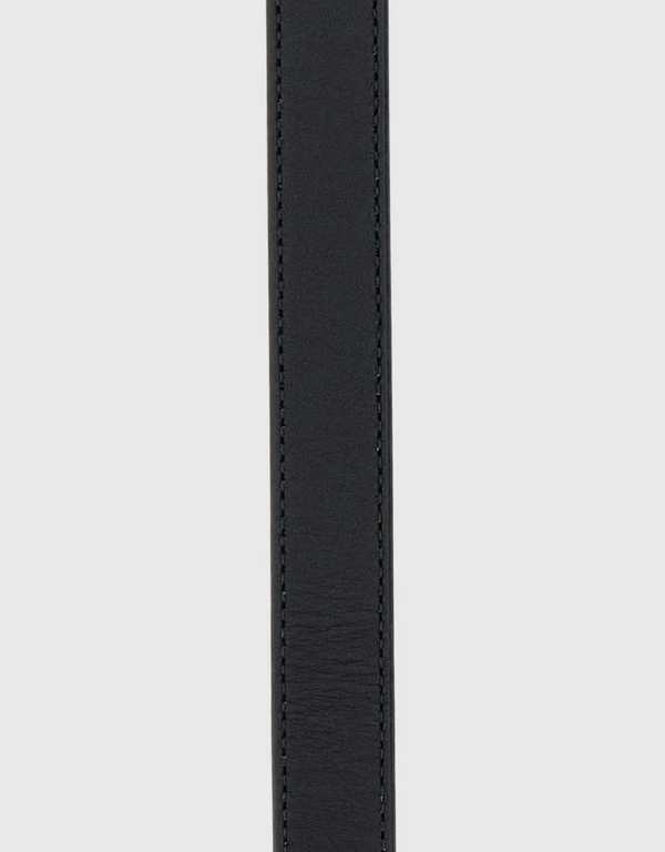 Bottega Veneta Intreccio Pattern Buckle Leather Belt