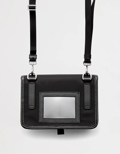 Re-Nylon And Saffiano Leather Smartphone Case