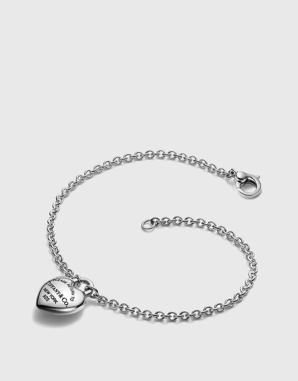 Tiffany & Co. Return To Tiffany Sterling Silver Full Heart Bracelet