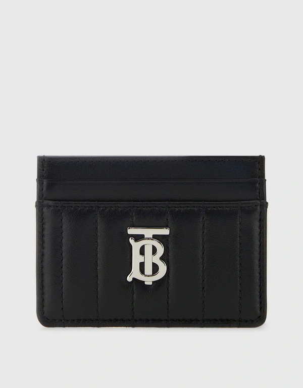 Burberry Lola Leather Quilted Card Case