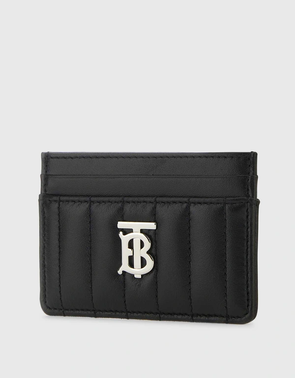 Burberry Lola Leather Quilted Card Case