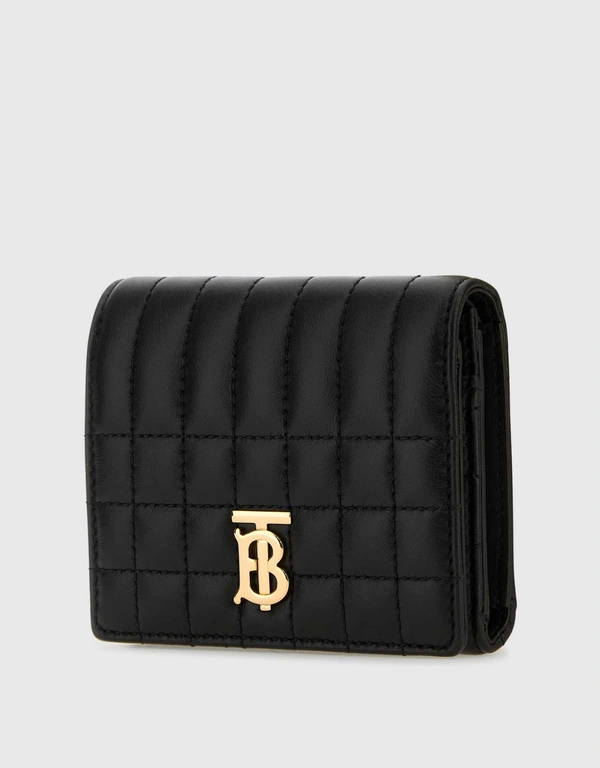 Burberry Leather Quilted Flap Wallet