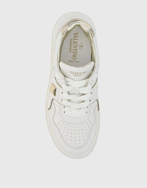 One Stud Nappa Leather Sneakers