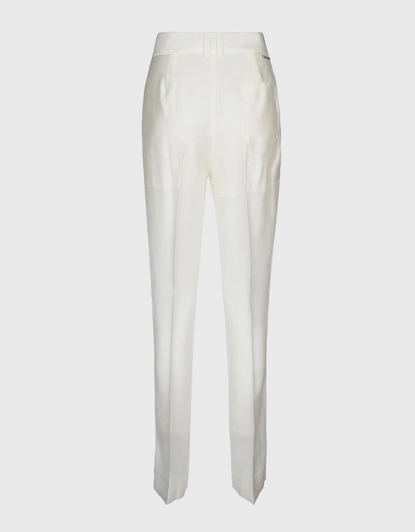 Calvin Klein Semi-Sheer Straight Pants
