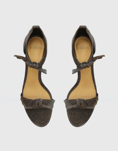 Clarita Notturno Fabric Mid Heel Sandals
