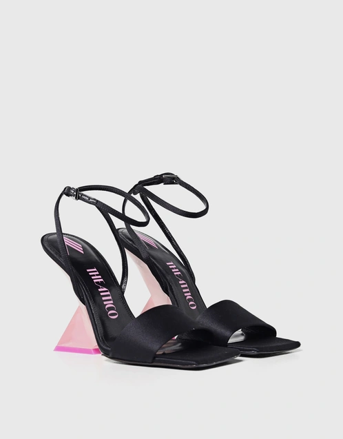Cheope Satin Ankle Strap High Heeled Sandals