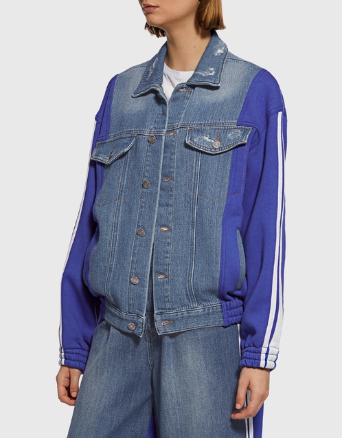 Jacket Jersey Lined Premium (Denim,Jackets) SJYP Fleece Mix Denim Isko