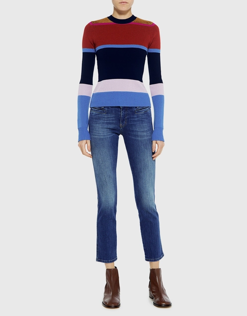 Derek Lam 10 Crosby Color Striped Sweater (Knitwear,Sweaters)