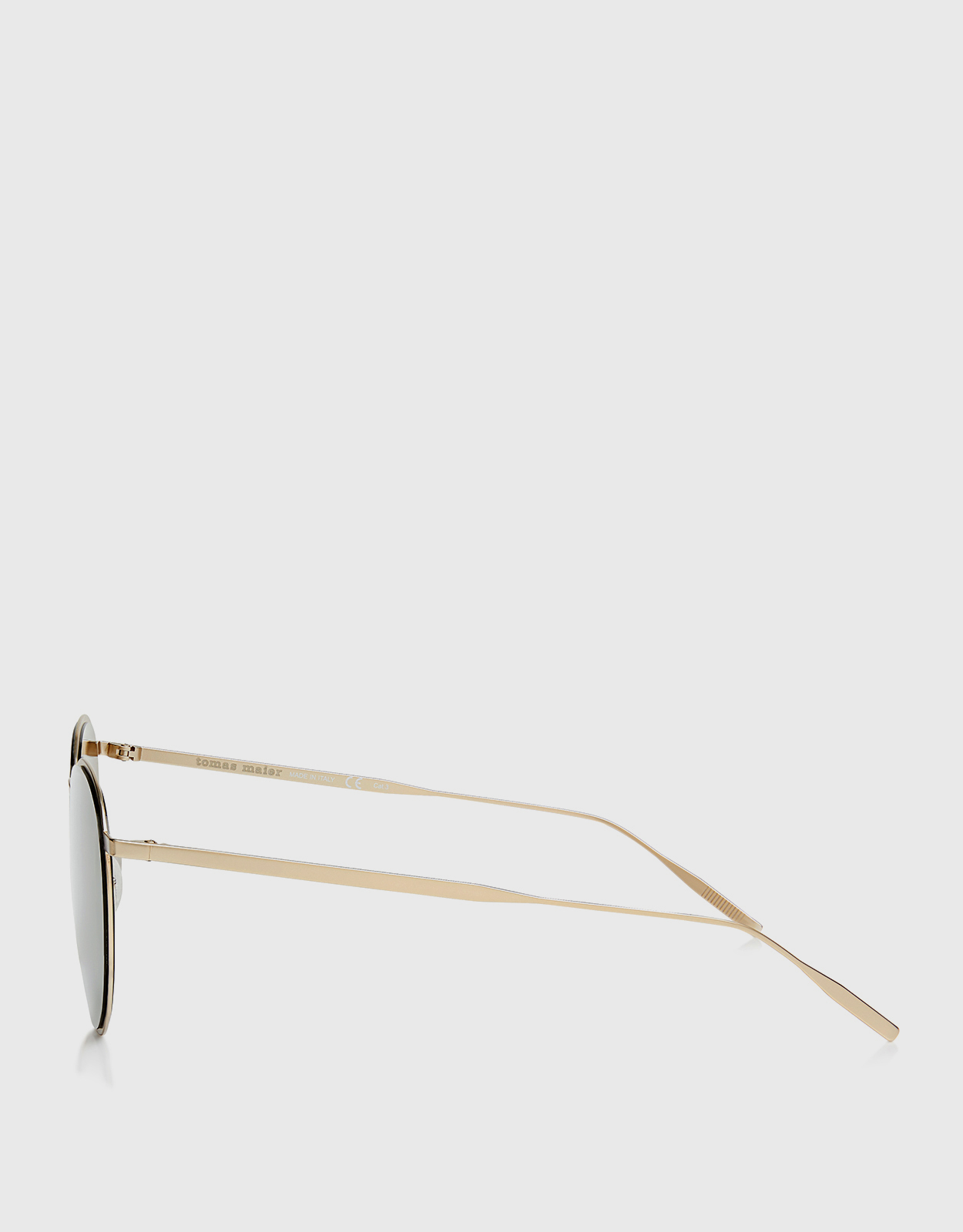 Tomas Maier Mirrored Metal Round Frame Sunglasses (サングラス,丸型 ...