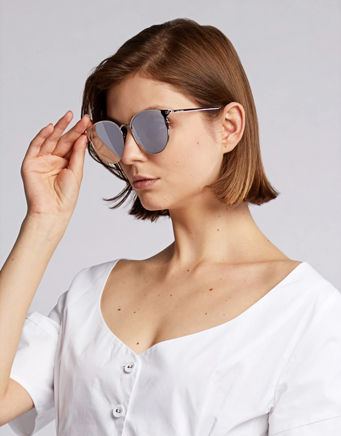 ミラー Cat-eye Sunglasses