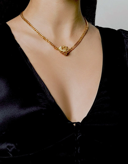 Coup De Coeur London Gold Chunky Chain Necklace (Fashion Jewelry and  Watches,Necklaces)
