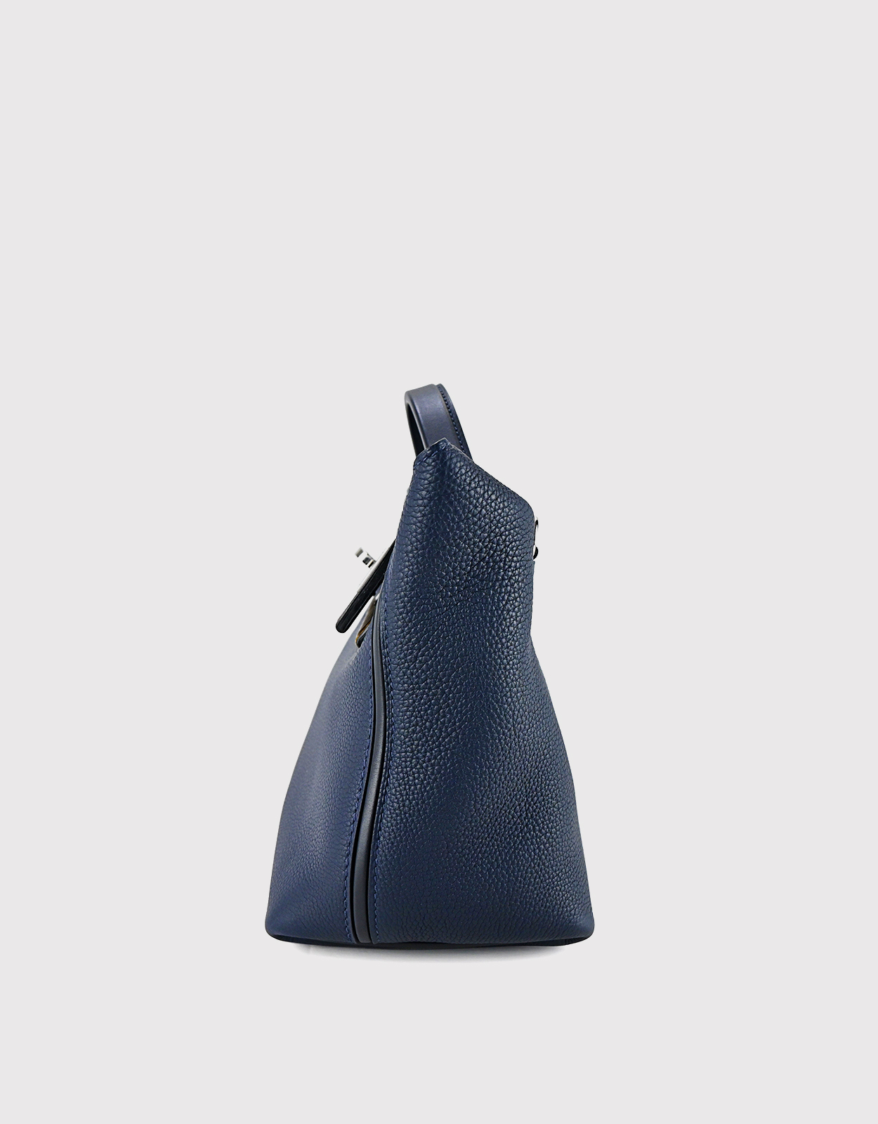 Hermès Hermès 24/24 29 Togo Leather Handbag-Bleu Nuit Silver hardware (Top  Handle)