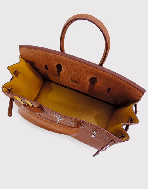 Hermes Gold camel Swift Birkin 35 Bag Handbag