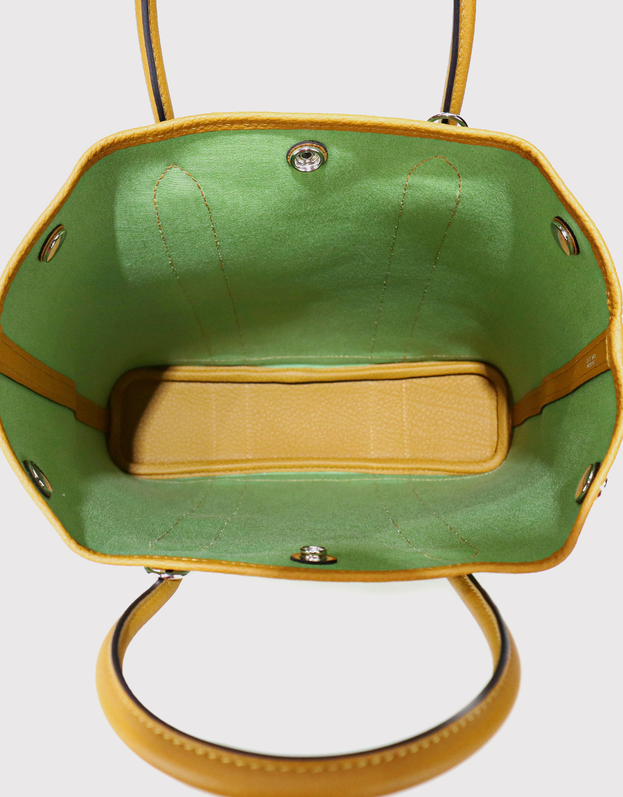 Hermes Moka Negonda Leather and Canvas Garden File PM Bag For Sale