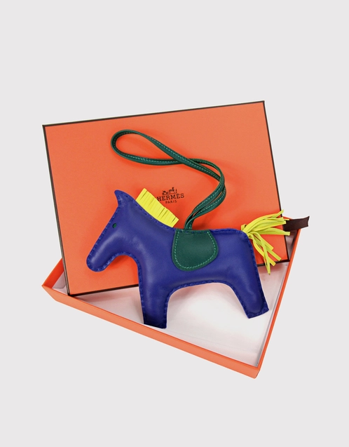 Hermes Rodeo PM Bag Charm Pink/Light Blue Stamp A