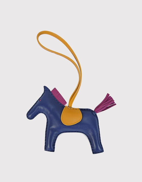Hermès Hermès Rodeo GM Lambskin Horse Bag Charm-Blue Yellow (Wallets and  Small Leather Goods,Bag Charms)