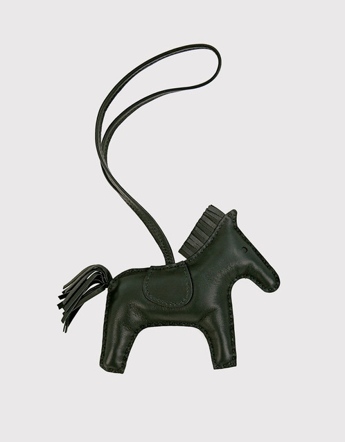 Hermes So Black Rodeo Leather Charm GM for Birkin Kelly