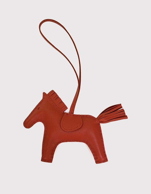 Hermes Rodeo Horse Leather Bag Charm Accessory
