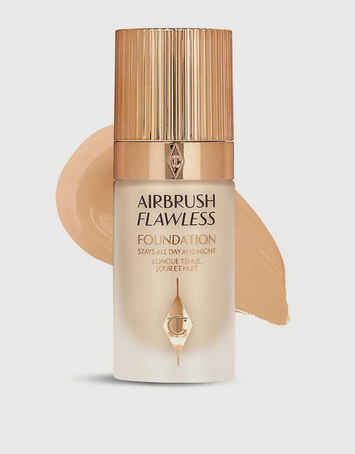 Flawless Charlotte Tilbury Foundation-3 Airbrush Foundation) Neutral (Makeup,Face,