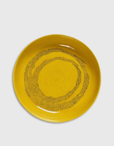 Feast Striped Stoneware Bowl 22cm