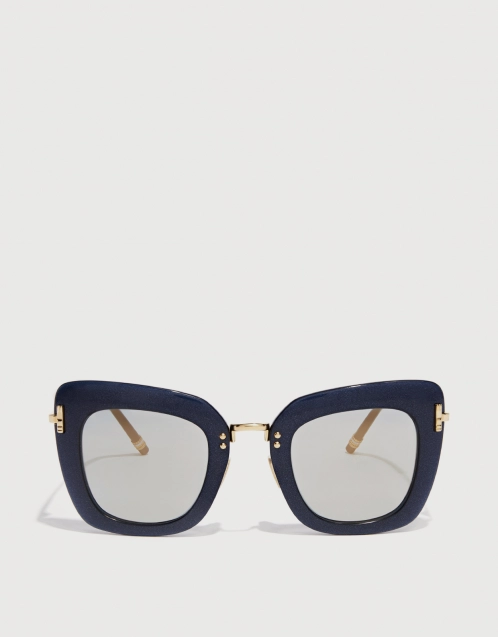 Bottega Veneta - Limited Edition Leather Embellished Cat-Eye Sunglasses